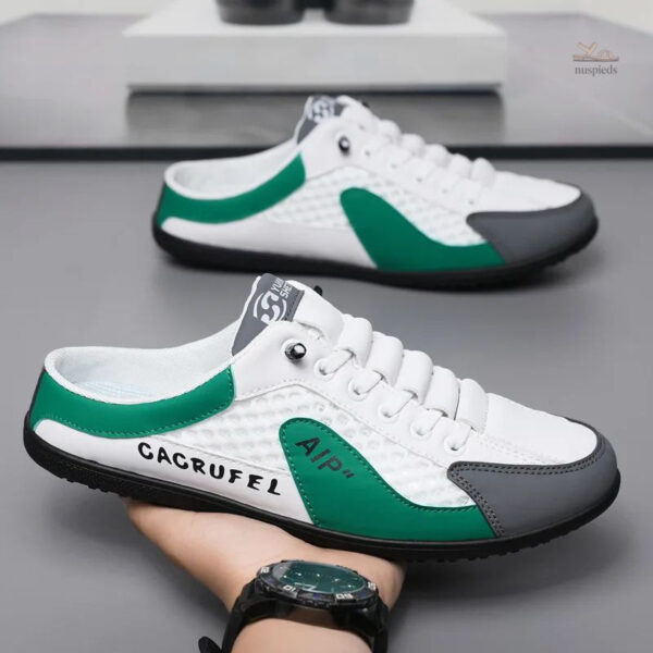Demi-pantoufles homme confortables et pratiques
