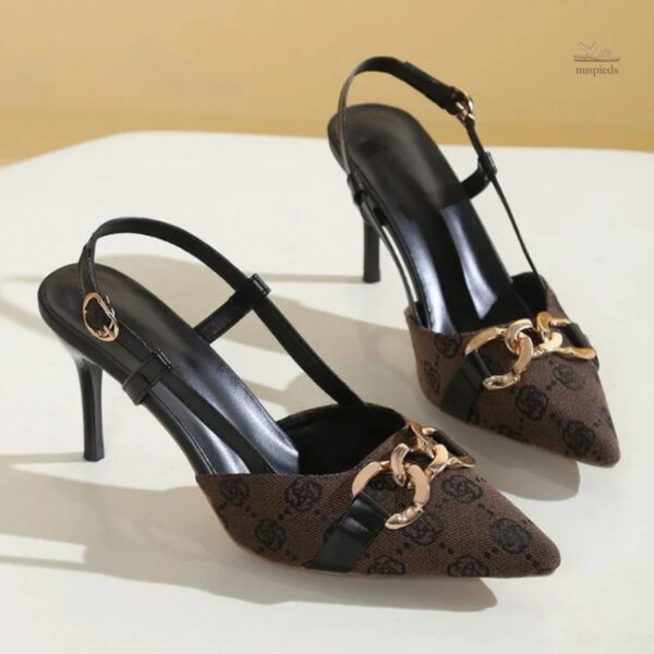 Sandales à talon avec design sophistiqué