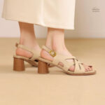 Sandale Chic en Cuir Naturel