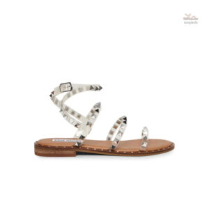 Sandales transparentes cloutées, style moderne et élégant