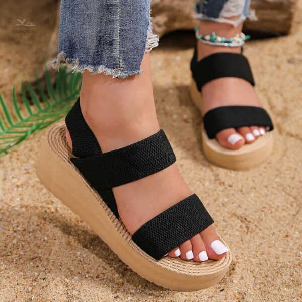 Sandale Femme Confortable à talons compensés