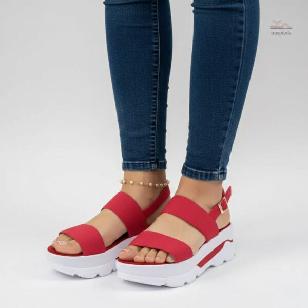 Sandale Moderne Femme avec Talon Élevé et Confort