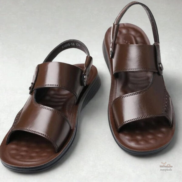 Sandale Cuir Homme Respirante et Antidérapante