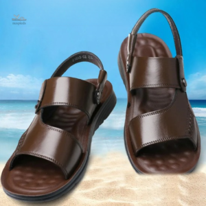Sandale Respirante Cuir pour Homme