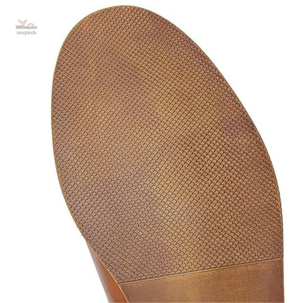 Sandale marron clair pour homme, style raffiné