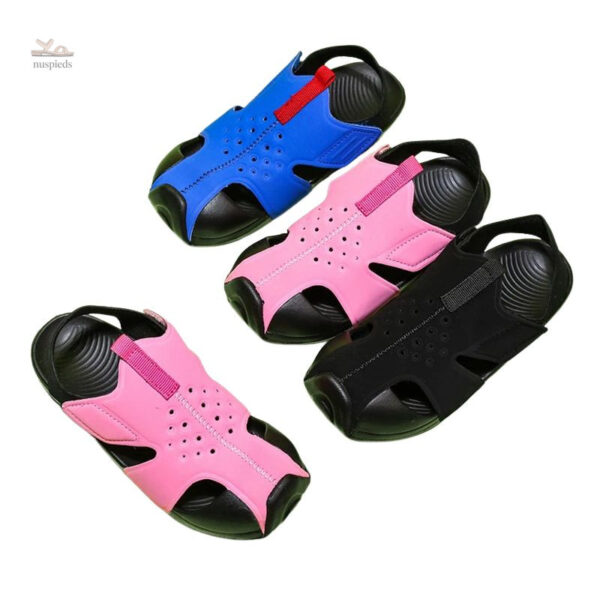 Sandales enfant avec motif bicolore moderne