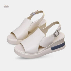 Sandale Chic et Confortable Femme avec Lanière au Talon