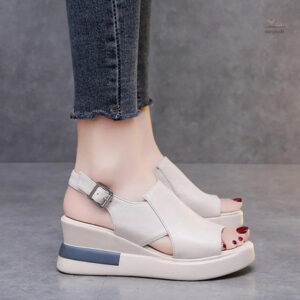 Sandale Femme Élégante avec Talon et Lanière Confortable