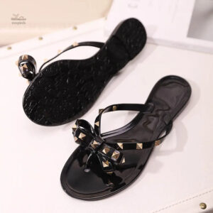 Sandale à lanières pour femme, clous décoratifs