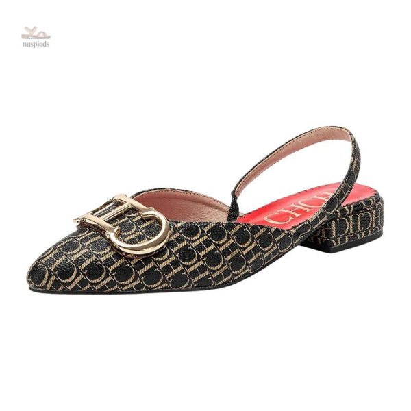 Sandale femme avec imprimé chic et raffiné