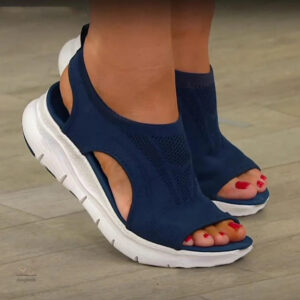 Sandale Élastique pour Femme, Design Confortable