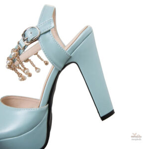 Chaussure de mariage féminine à lanière raffinée