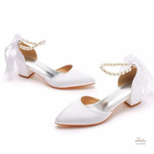 Chaussures de mariage femme avec détails en perles