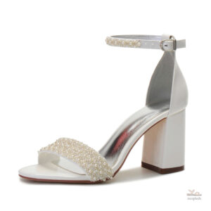 Sandale à lanières avec détails perlés pour occasions spéciales