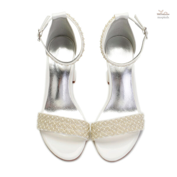 Chaussures de mariage femme avec design raffiné et perles
