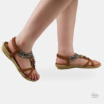 Sandales Bohème Femme avec bande élastique
