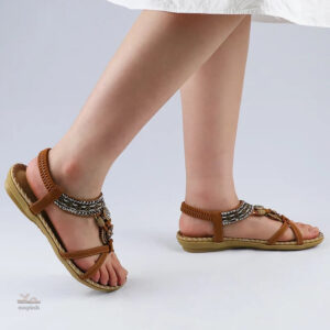 Sandales élastiques pour un style bohème féminin