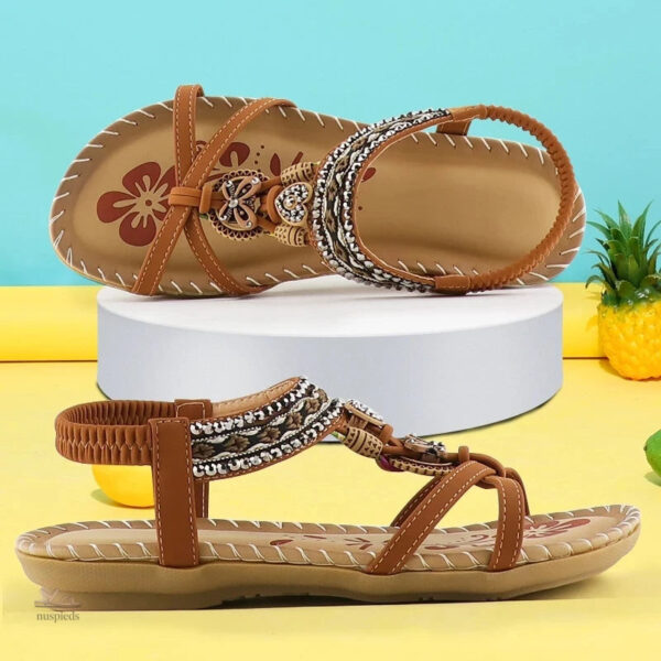 Sandales confortables au design bohème pour femmes
