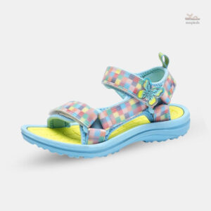 Sandale Fille Damier Multicolore sur Lanières