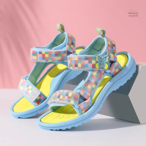 Lanières multicolores pour sandale fille