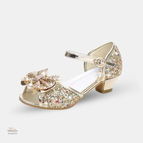 Sandale Fille Pailletée avec Nœud Papillon