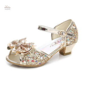 Chaussures d'été pour fille, sandales brillantes et élégantes