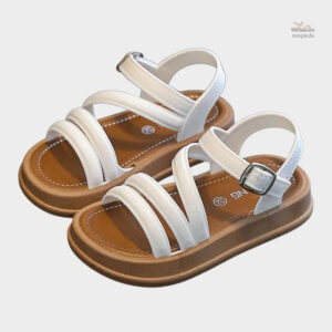 Sandales plates chic pour filles avec semelle souple