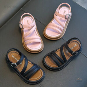 Sandales élégantes pour filles, semelle douce et souple