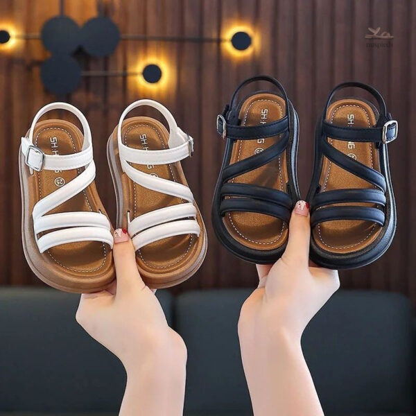 Sandales plates pour filles, idéales pour l'été