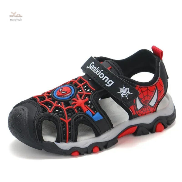 Sandale Confortable Spiderman pour Garçon, Look Fun