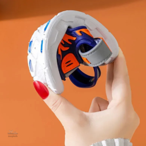 Sandale enfant avec design de flammes colorées