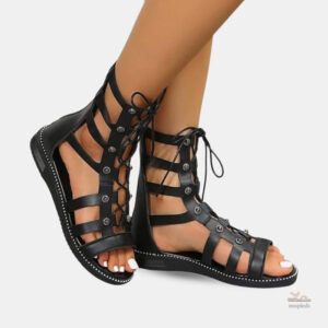 Sandale Gladiateur Lacet Femme