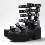 Sandale Gladiator Plateforme à Talon
