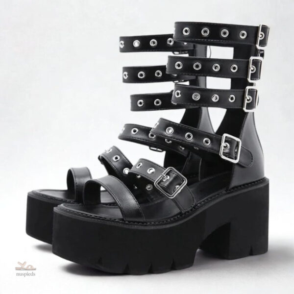 Sandale Gladiator Plateforme à Talon