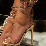 Sandales à talon haut pour femme, style gladiateur