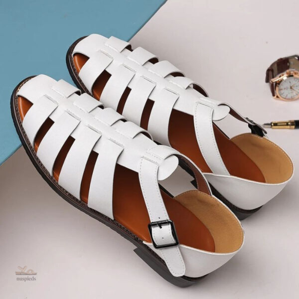 Sandale homme cuir tendance pour l'été