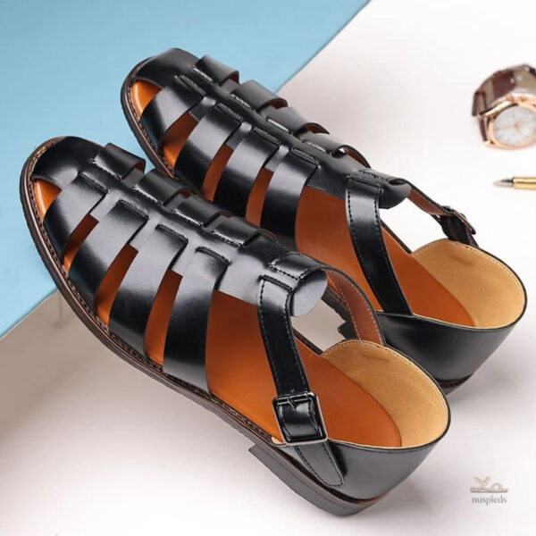 Sandale élégante en cuir pour homme