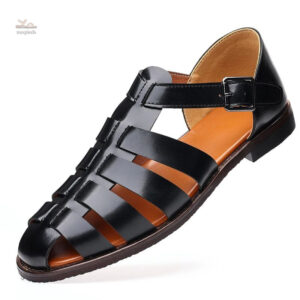 Sandale cuir pour homme élégant