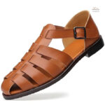 Sandale homme cuir souple et confortable
