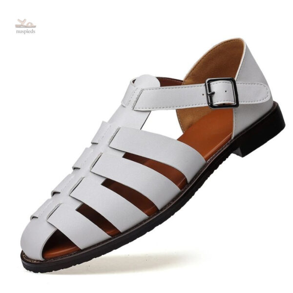 Sandale homme cuir avec design moderne