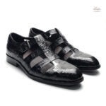 Chaussure d'été pour homme en cuir de qualité