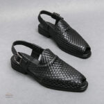 Sandale à Talon pour Homme en Style Crocodile