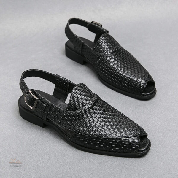 Sandale à Talon pour Homme en Style Crocodile