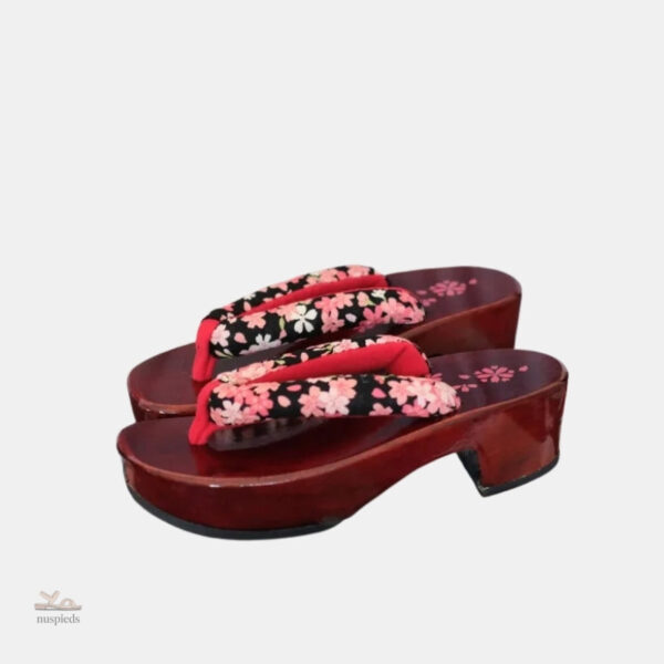 Sandale Japonaise Imprimé Floral Style Tong