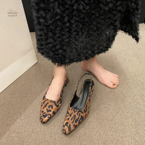 Sandale Pointue avec talon large