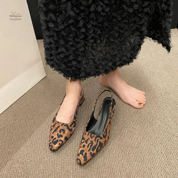 Sandale Pointue avec talon large