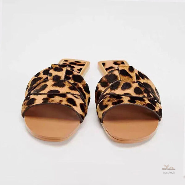 Sandale tendance à imprimé animalier
