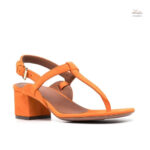 Sandale Orange à Talon, style élégant et moderne