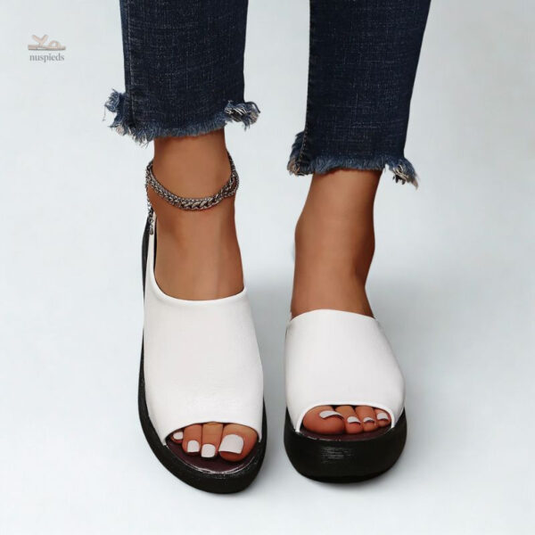 Sandale orthopédique femme bout ouvert confortable