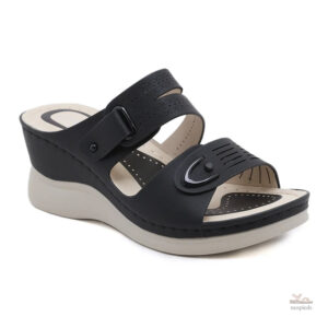 Sandale rétro pour femme, design orthopédique et confortable